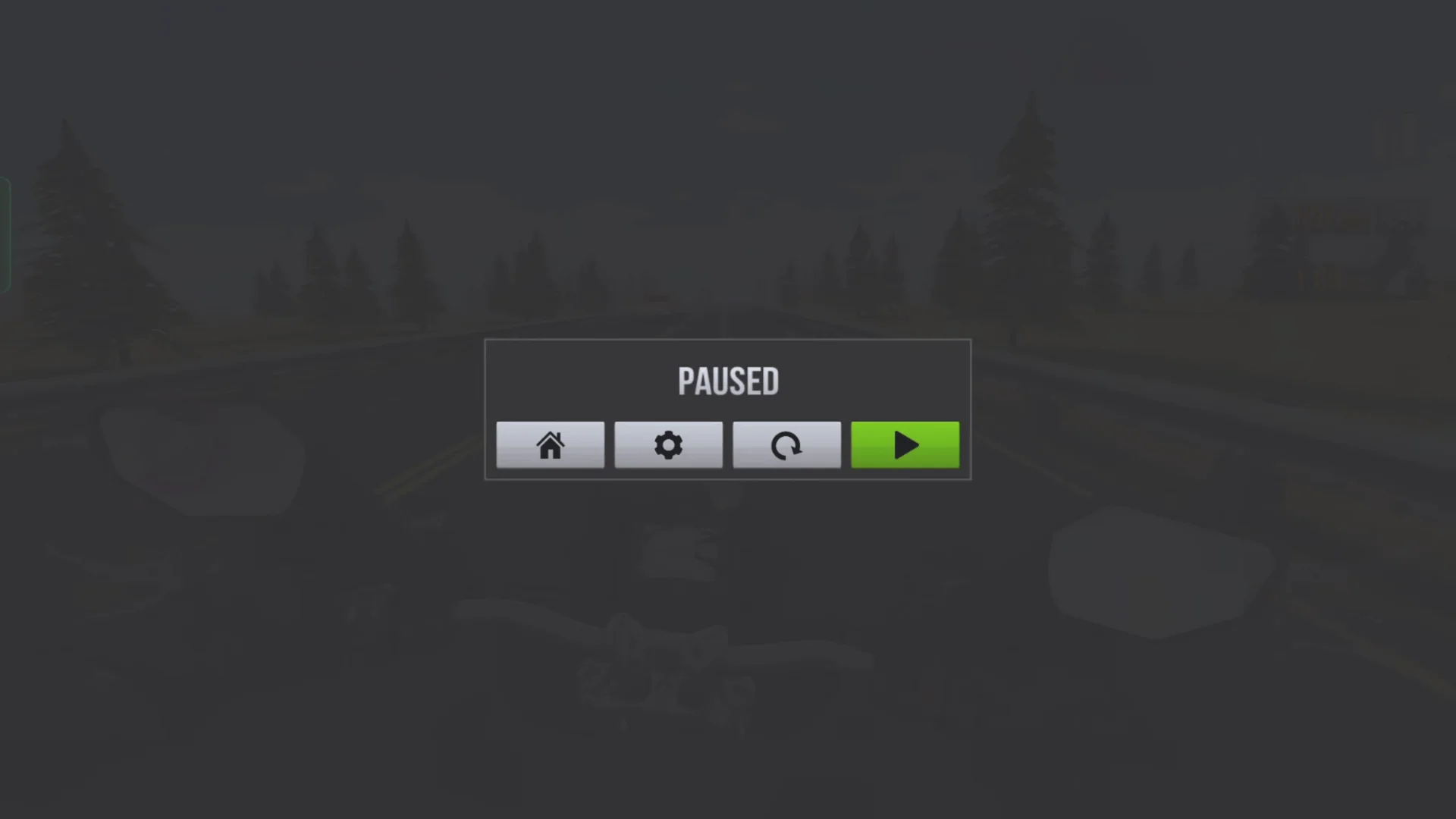 Traffic Rider Paused Button
