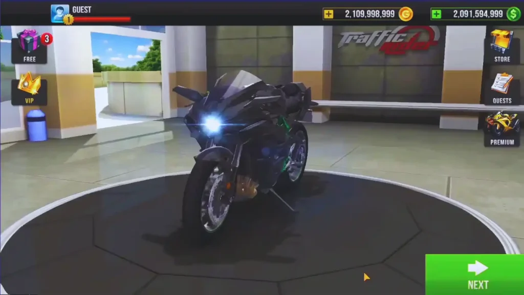 Traffic Rider Mod Apk New interface